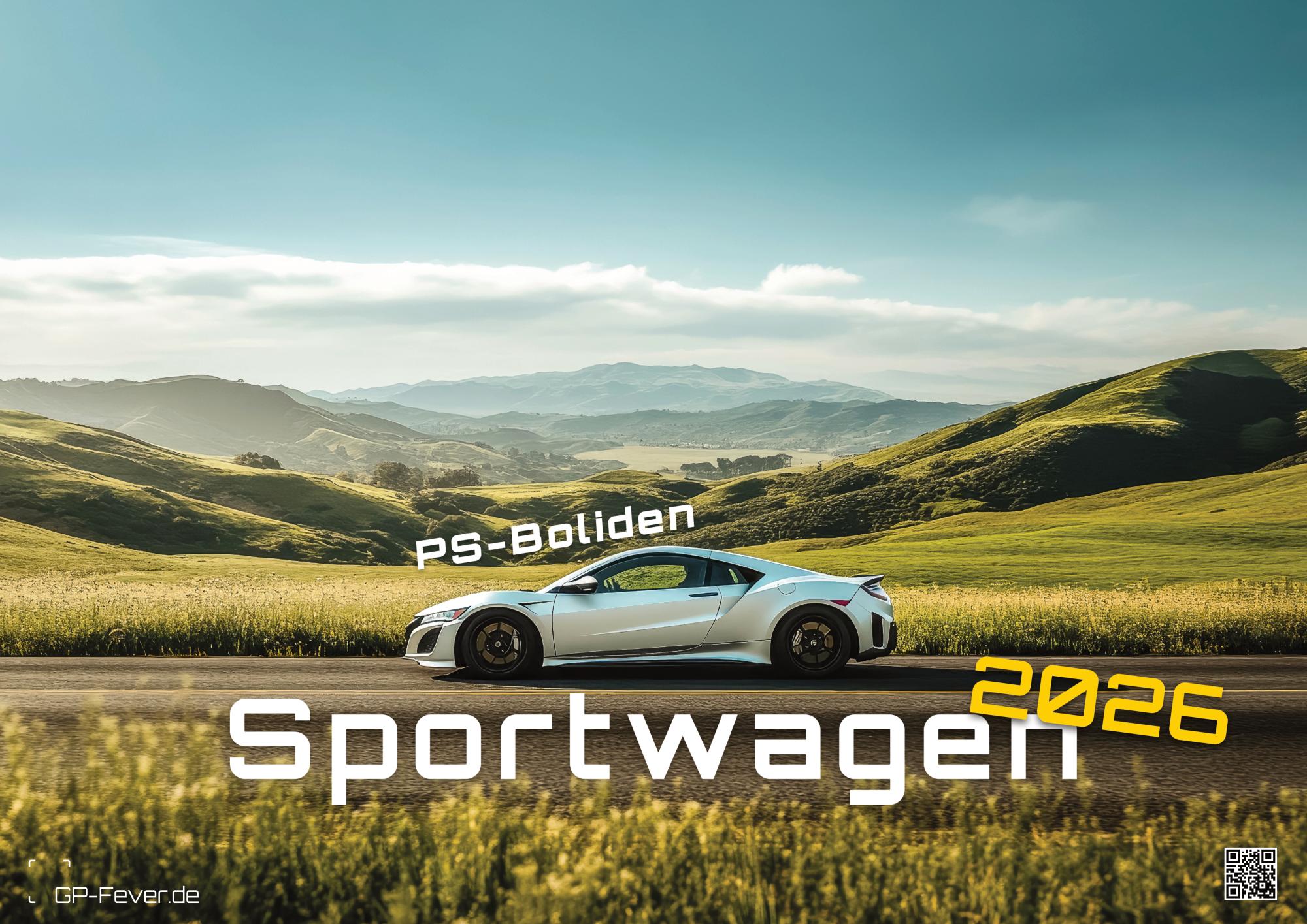 Sportwagen - PS-Boliden - 2027 - Kalender DIN A2 (extragroß: ca. 60 cm x 42 cm)