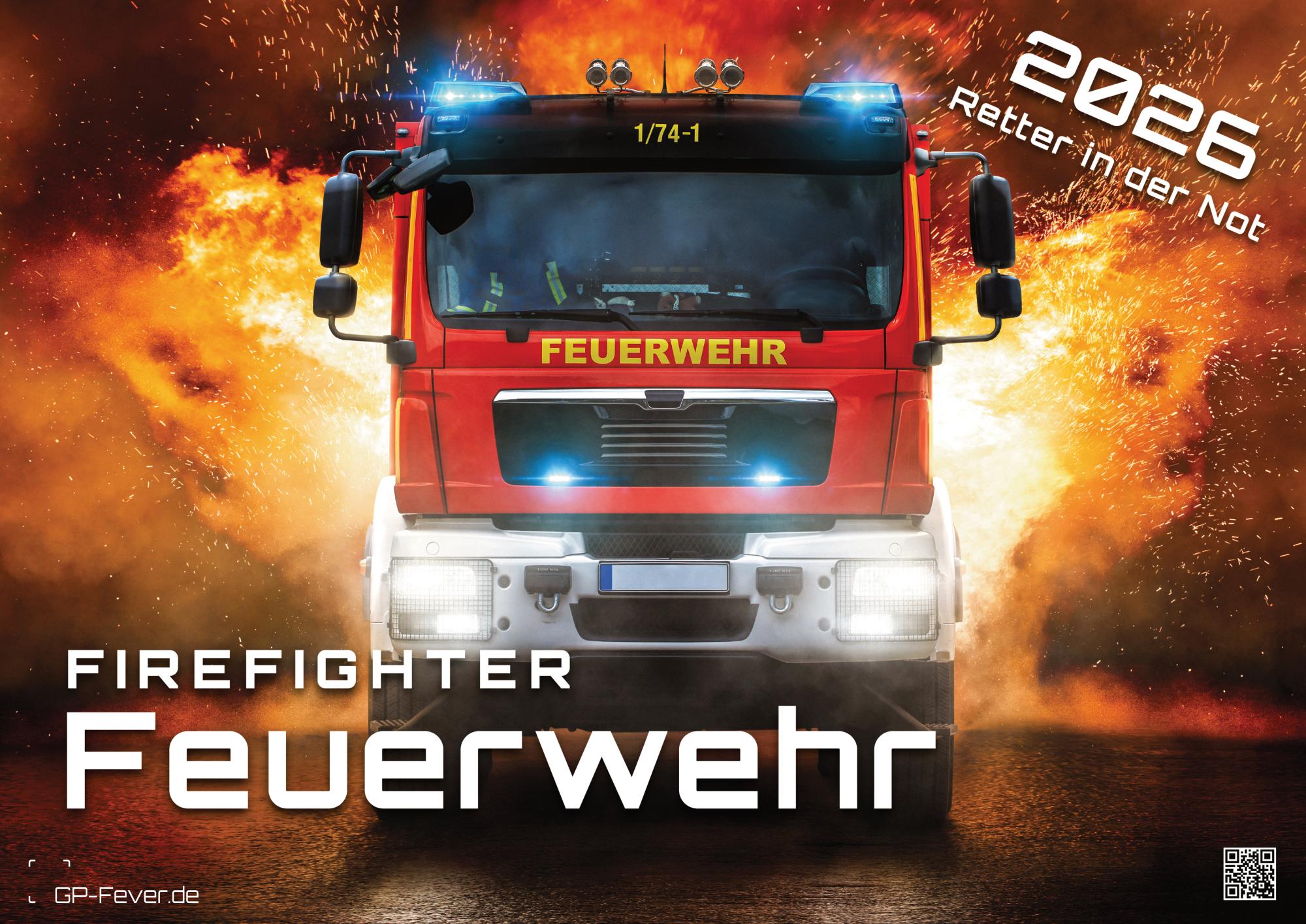 FIREFIGHTER - Retter in der Not - Feuerwehr - 2026 - Kalender