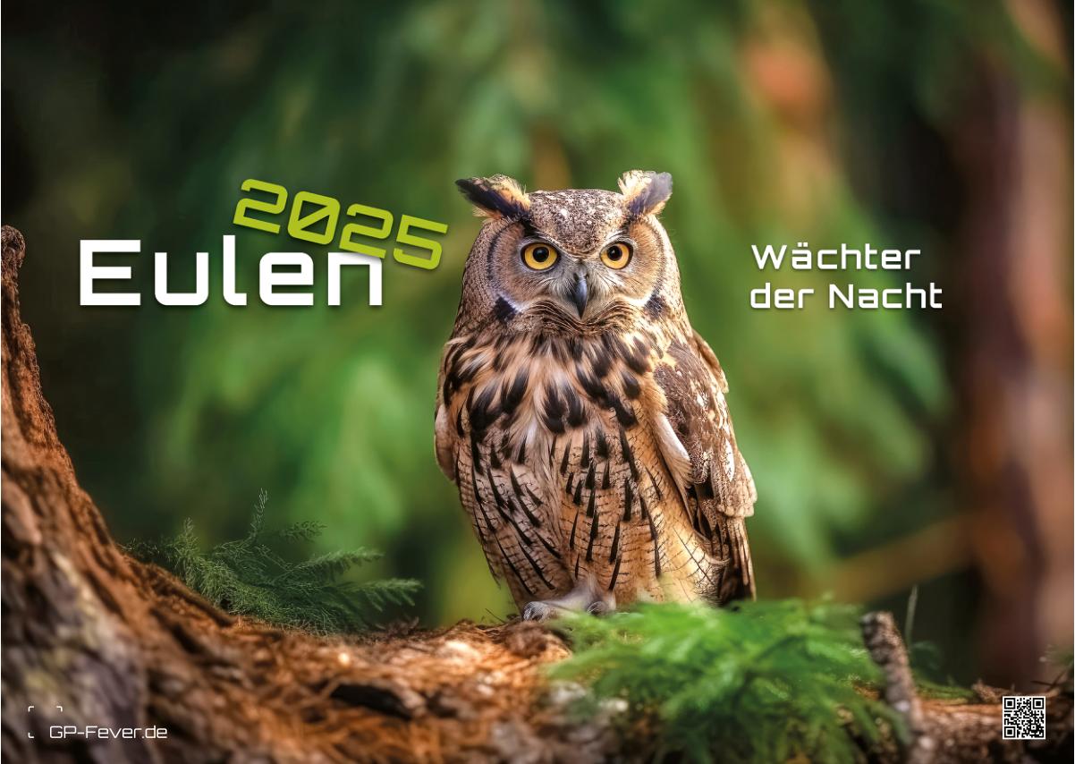Eulen - Wächter der Nacht - 2025 - Kalender
