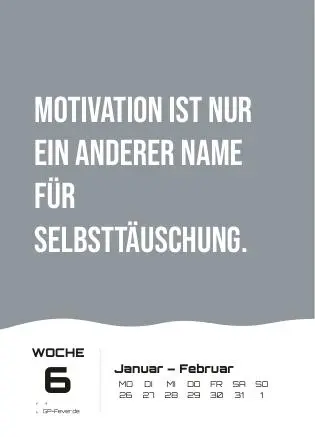 DEMOTIVATION 2026 - dein demotivierender Begleiter - Wochenkalender DIN A6 (ca. 10,5 cm x 14,8 cm) | Tischkalender - Demotivationskalender