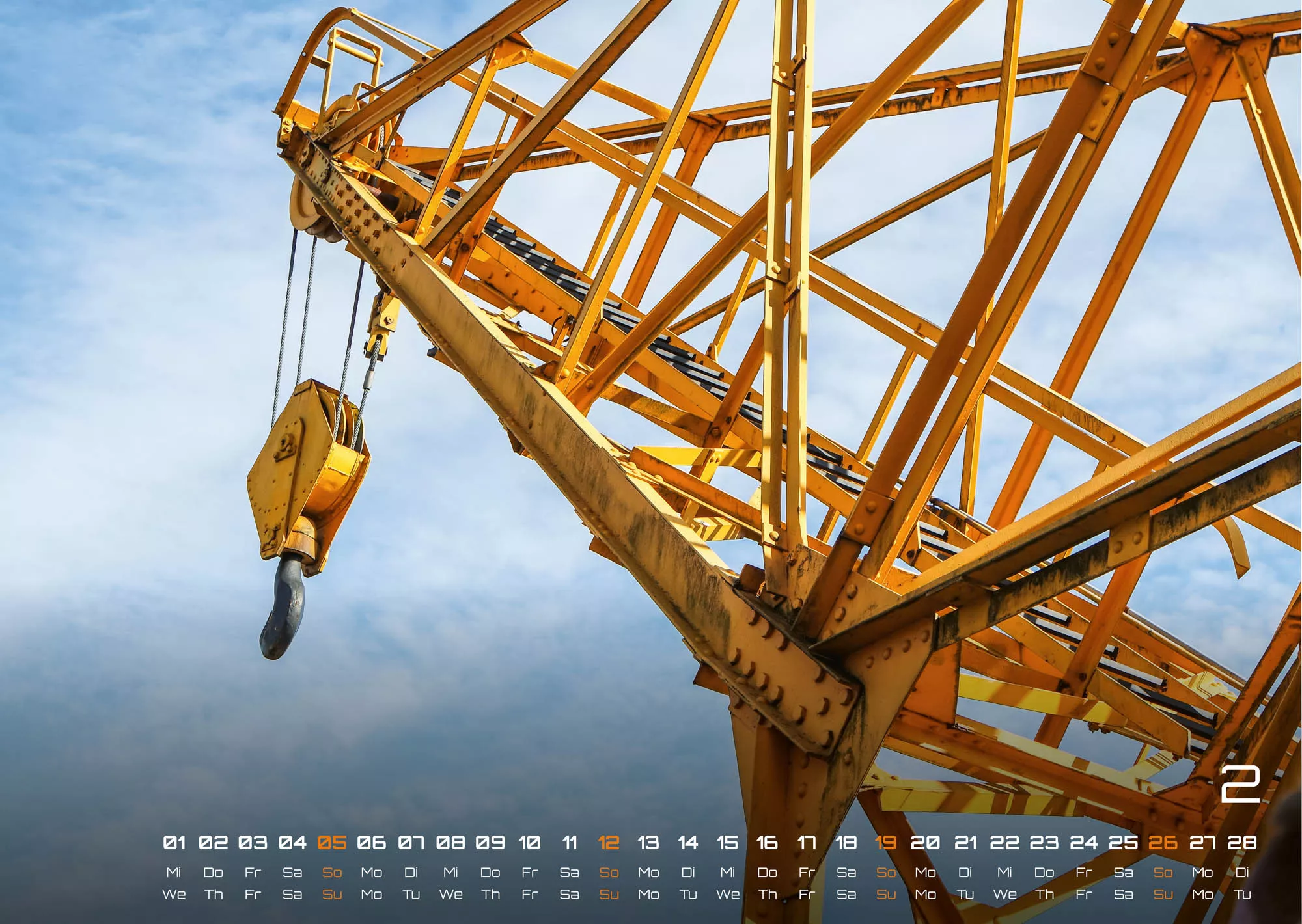 Baumaschinen - gigantische Bauhelfer - 2023 - Kalender