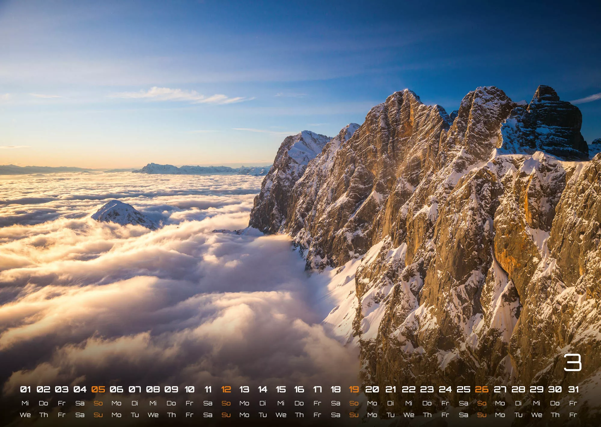 Die Alpen - dem Himmel so nah - 2023 - Kalender