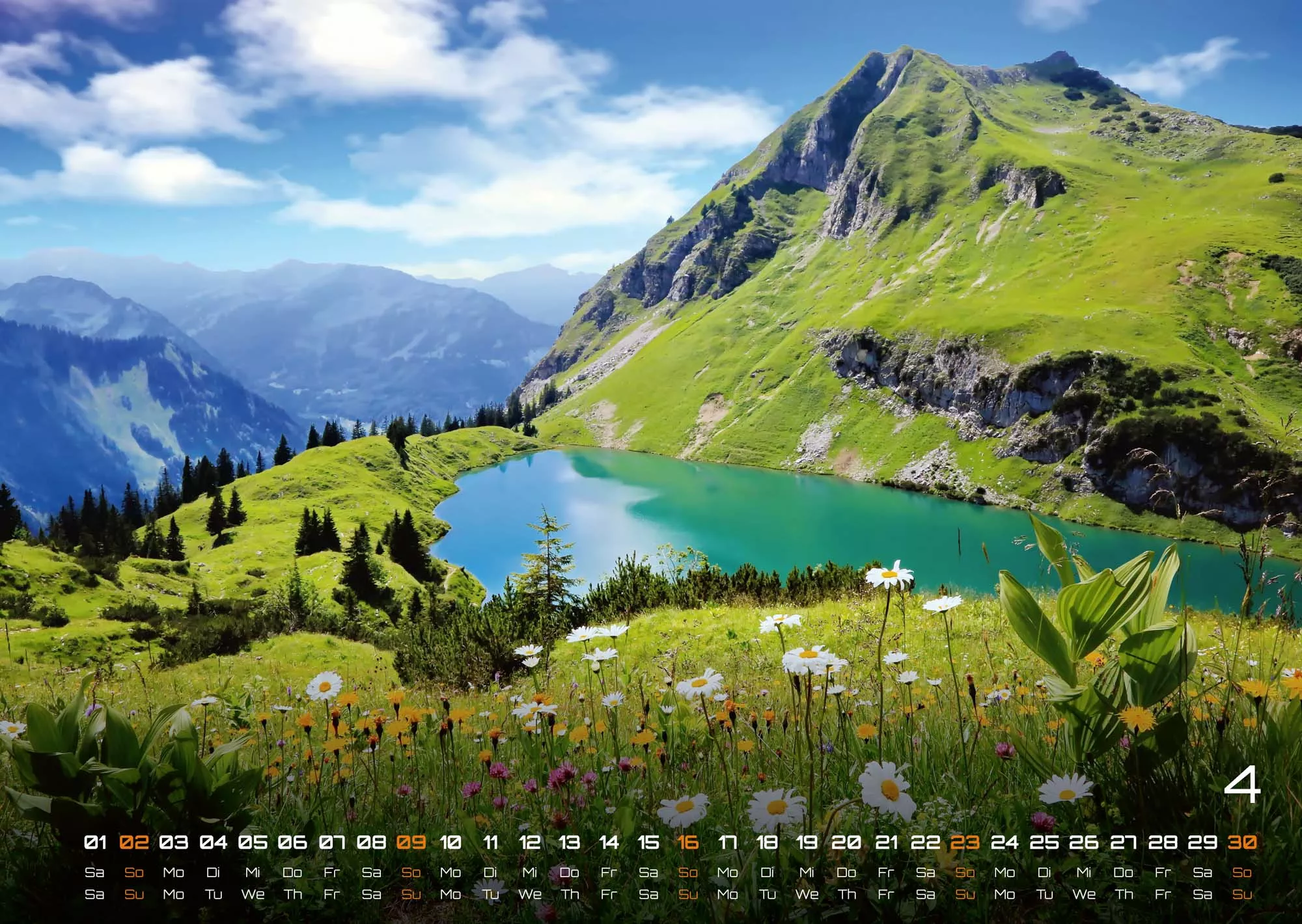 Die Alpen - dem Himmel so nah - 2023 - Kalender