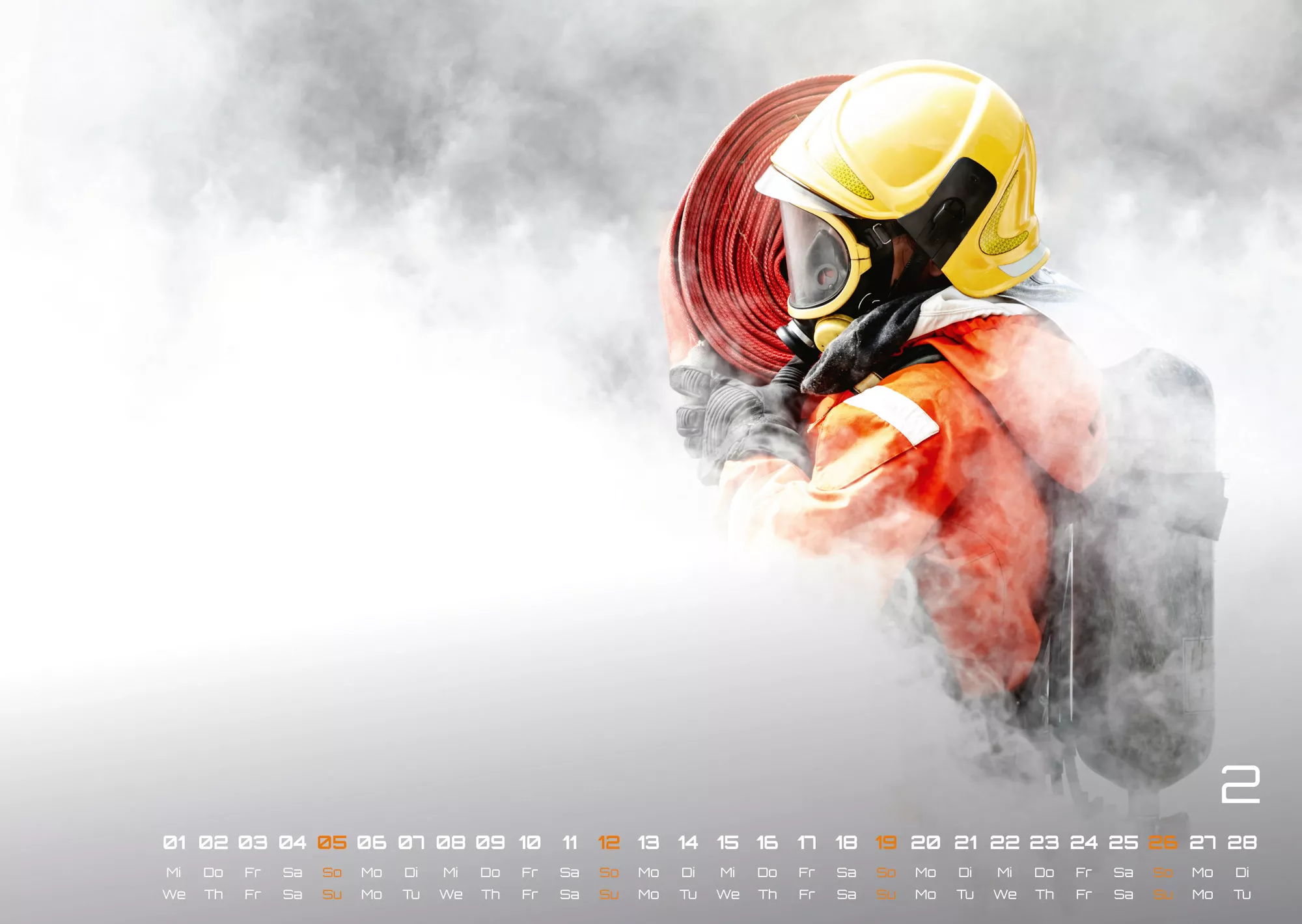 FIREFIGHTER - Retter in der Not - Feuerwehr - 2023 - Kalender