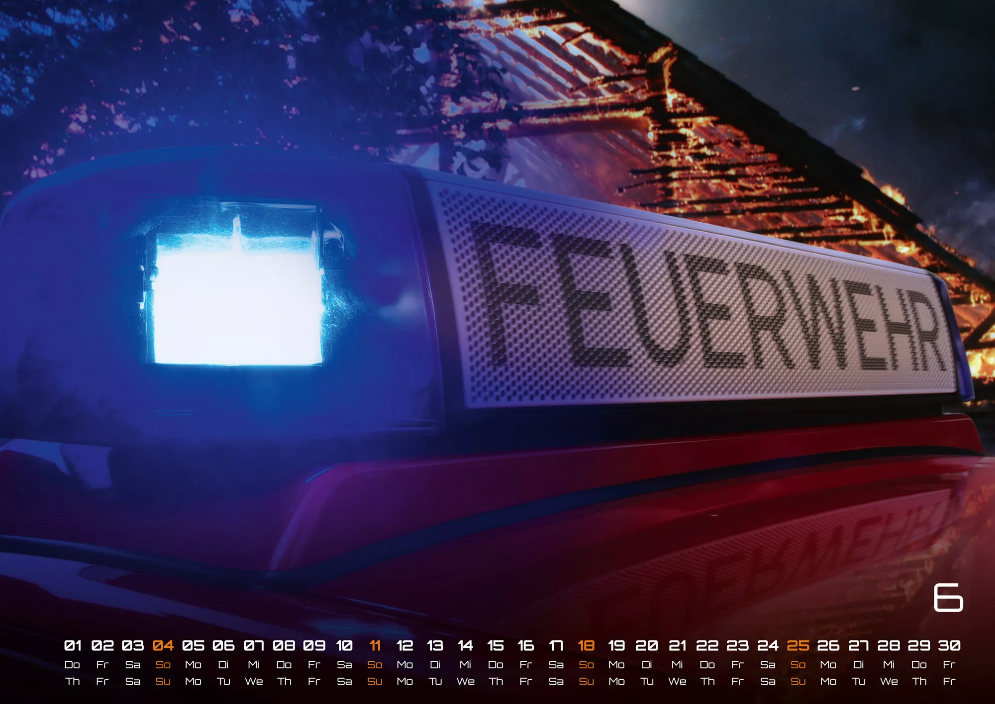 FIREFIGHTER - Retter in der Not - Feuerwehr - 2023 - Kalender
