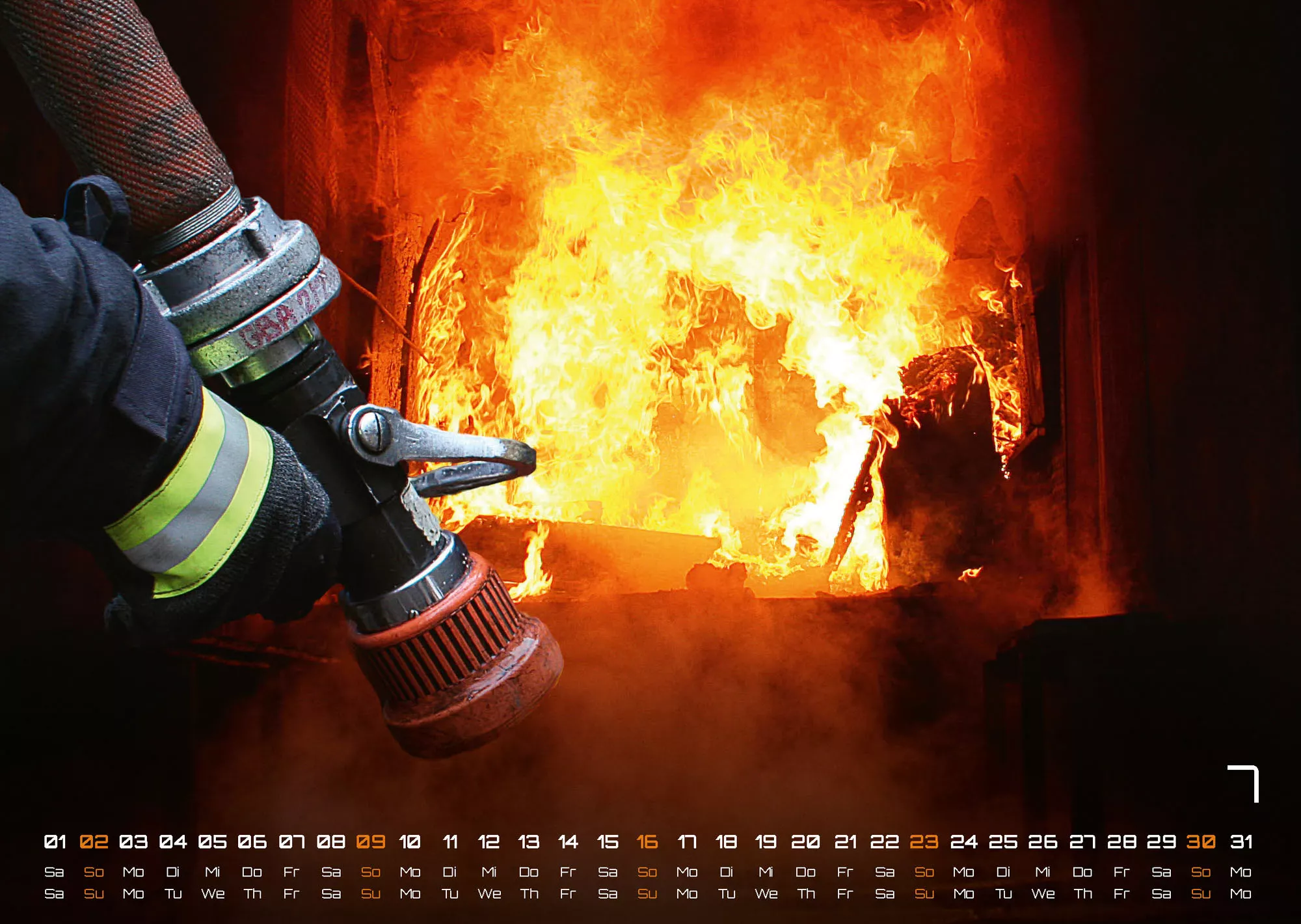FIREFIGHTER - Retter in der Not - Feuerwehr - 2023 - Kalender