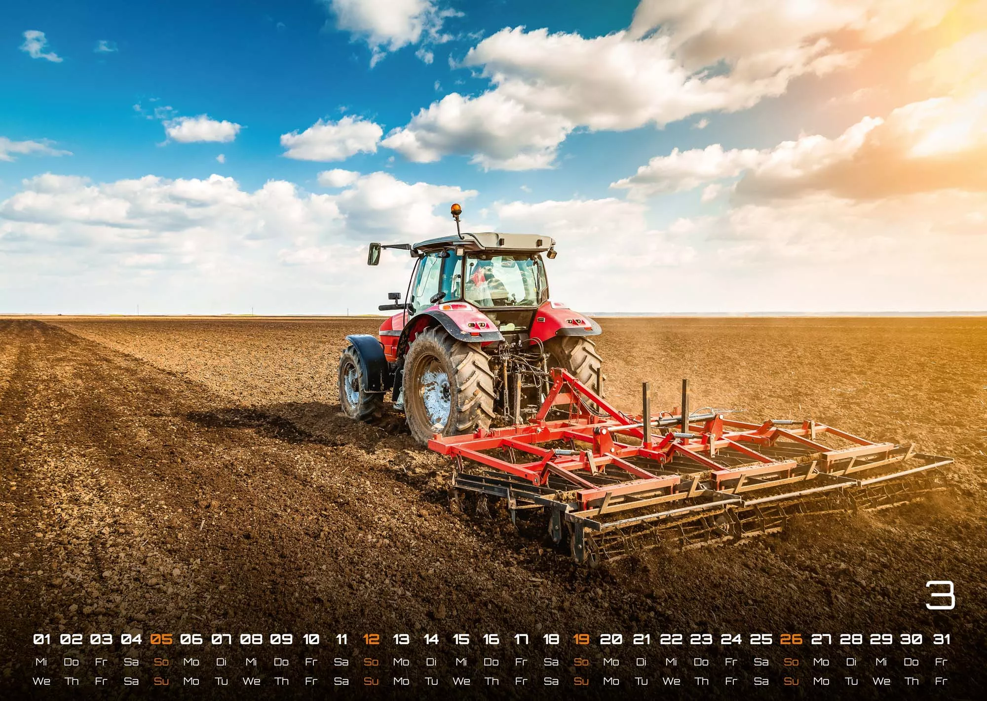 Landmaschinen - Traktor - 2023 - Kalender