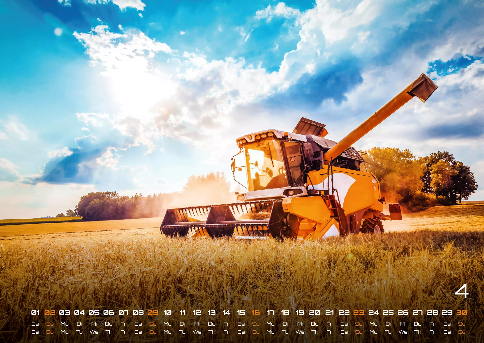 Landmaschinen - Traktor - 2023 - Kalender