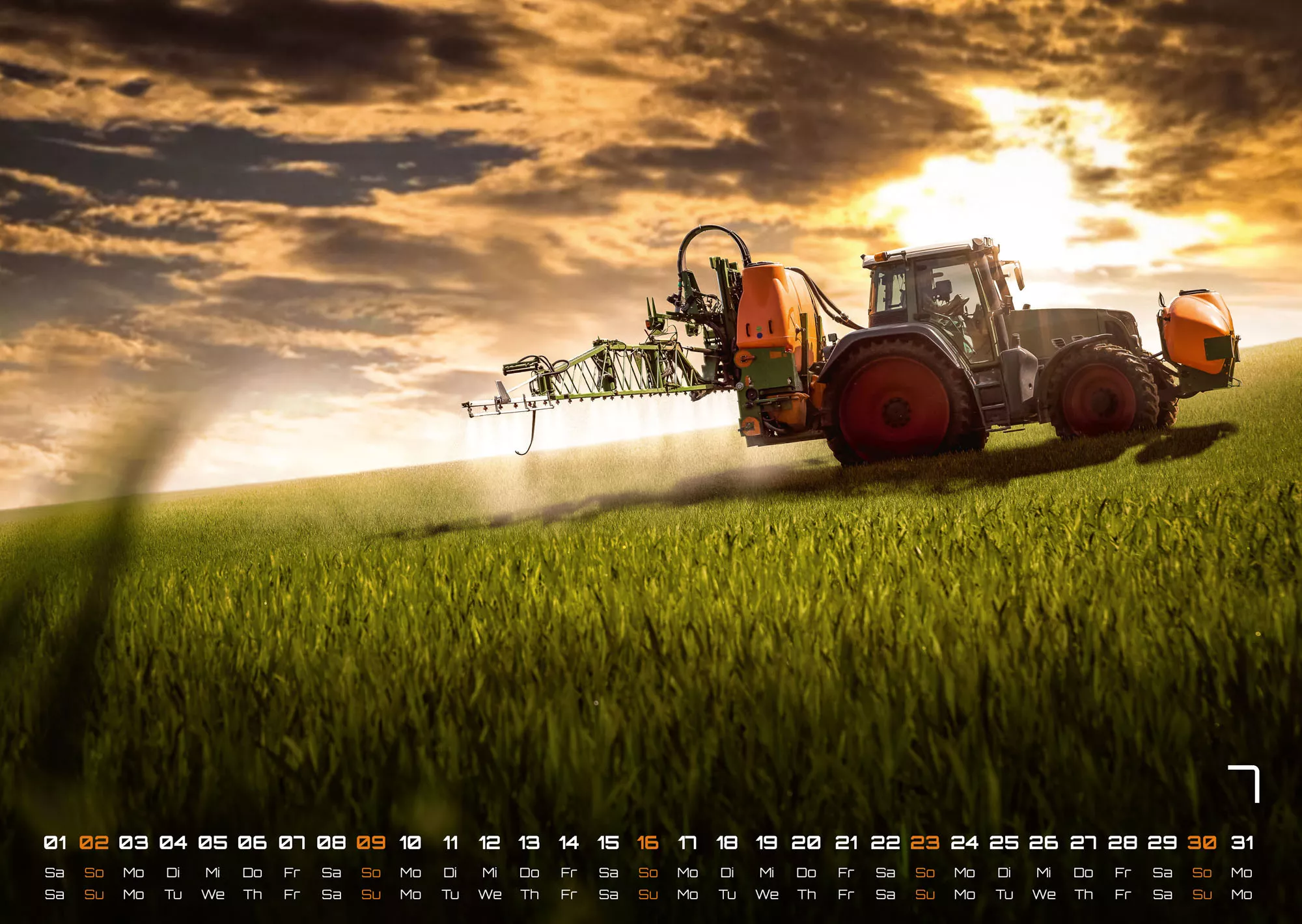 Landmaschinen - Traktor - 2023 - Kalender