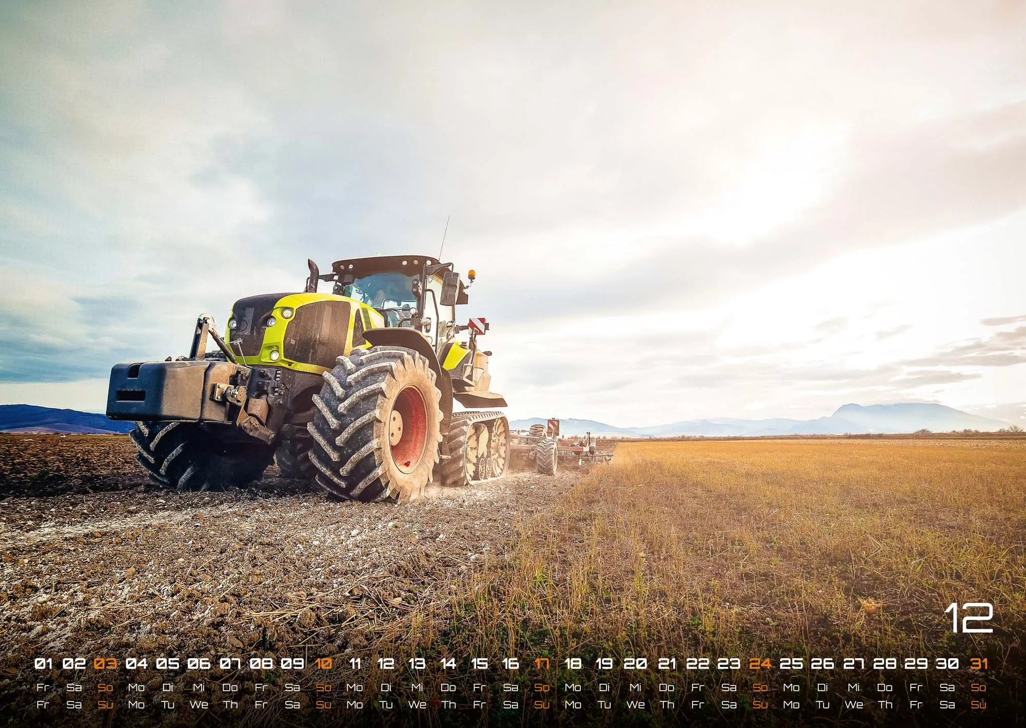 Landmaschinen - Traktor - 2023 - Kalender