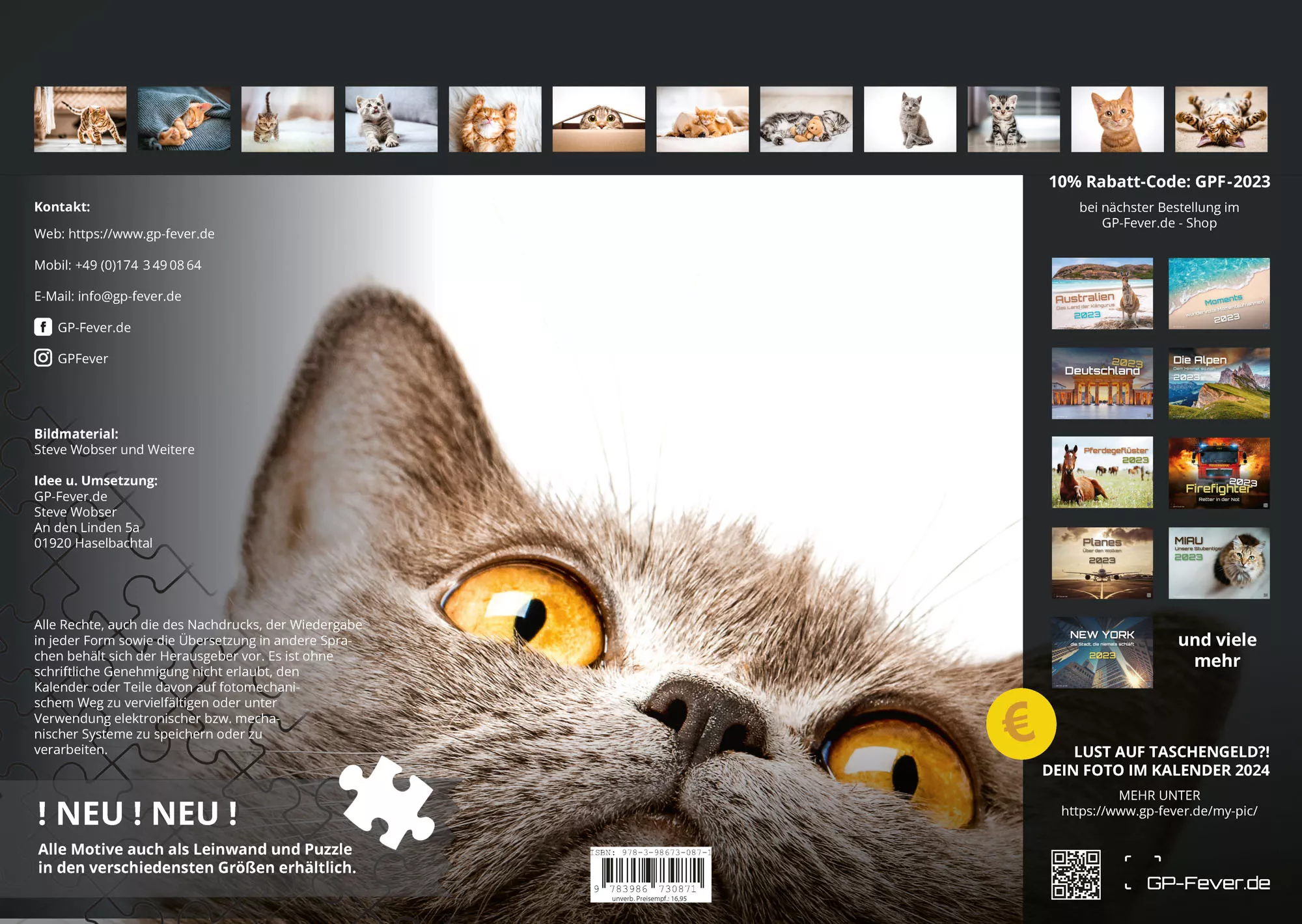 Miau Kids - kleine Tiger ganz groß - Der Katzenkalender - 2023 - Kalender
