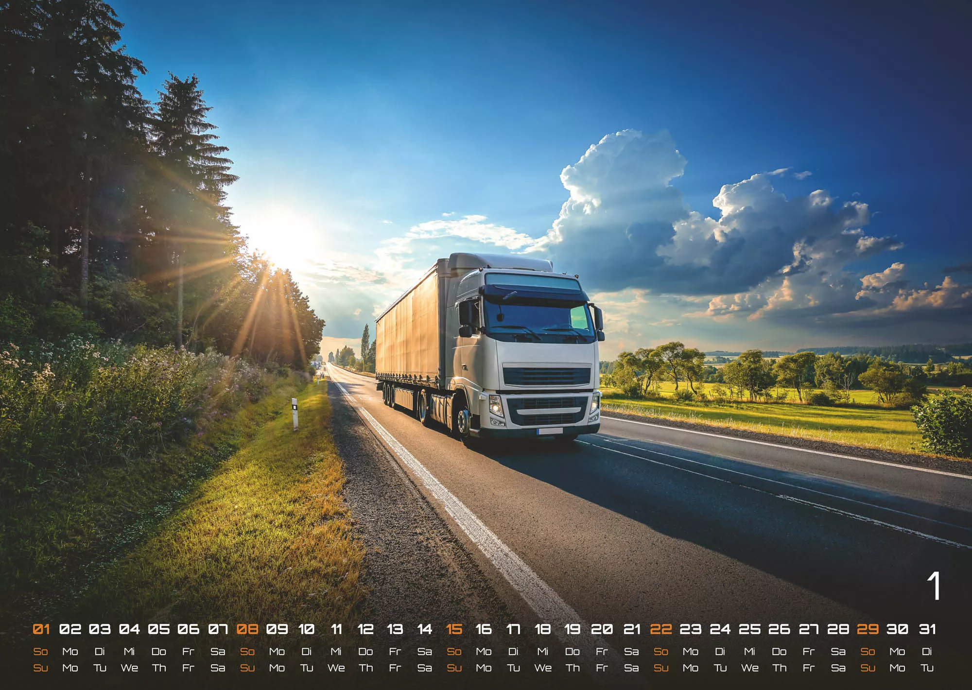 Trucks - Könige der Straße - LKW - 2023 - Kalender