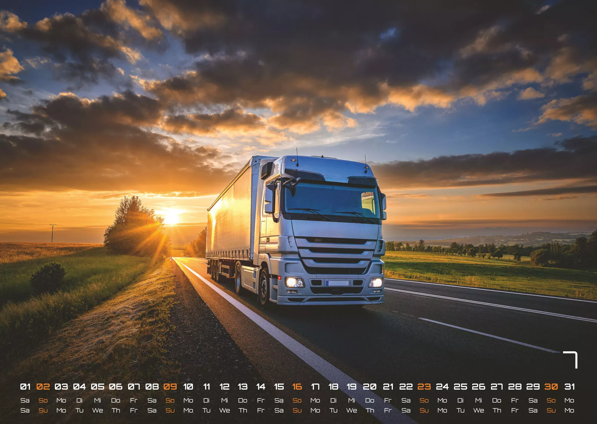 Trucks - Könige der Straße - LKW - 2023 - Kalender
