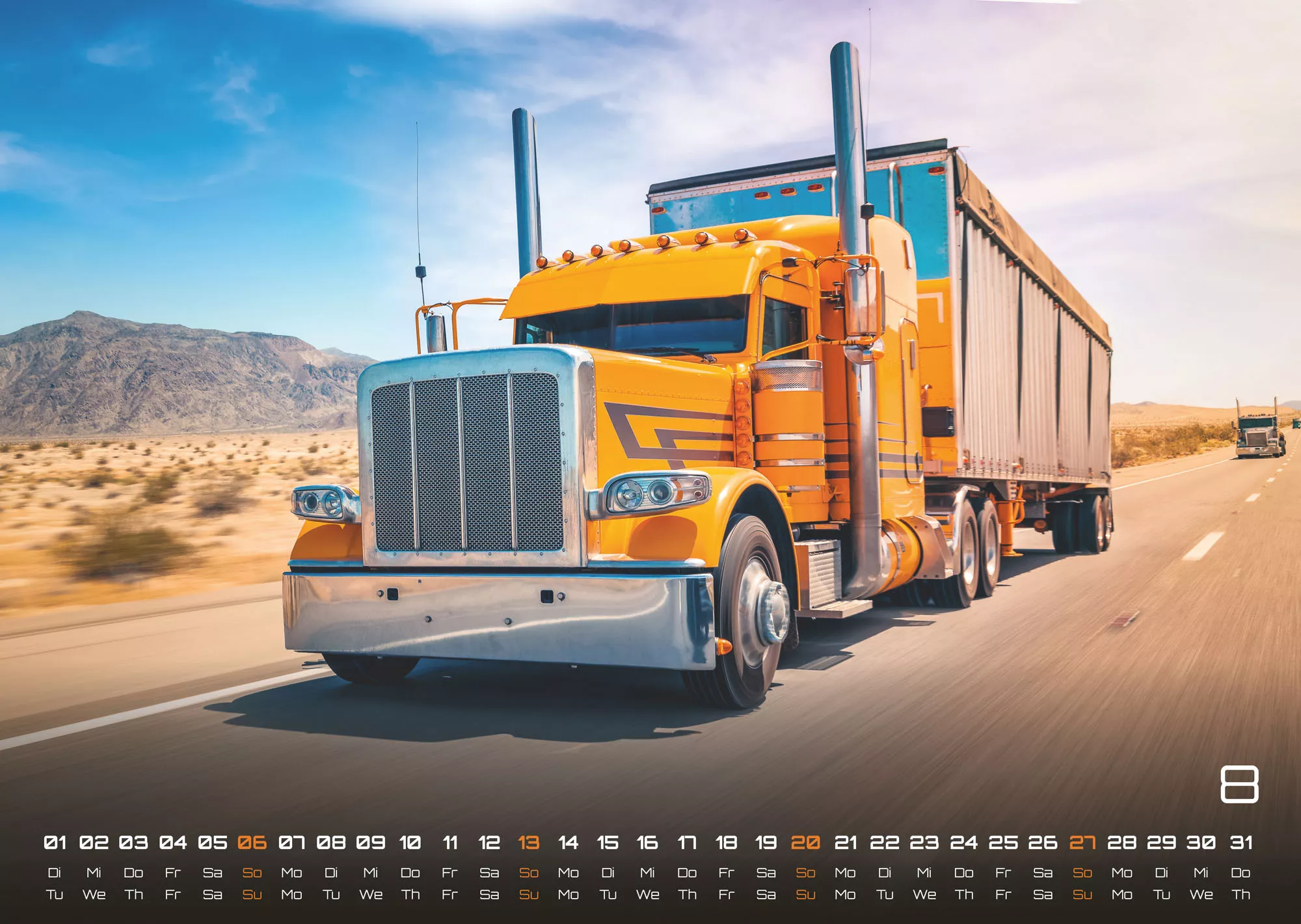 Trucks - Könige der Straße - LKW - 2023 - Kalender