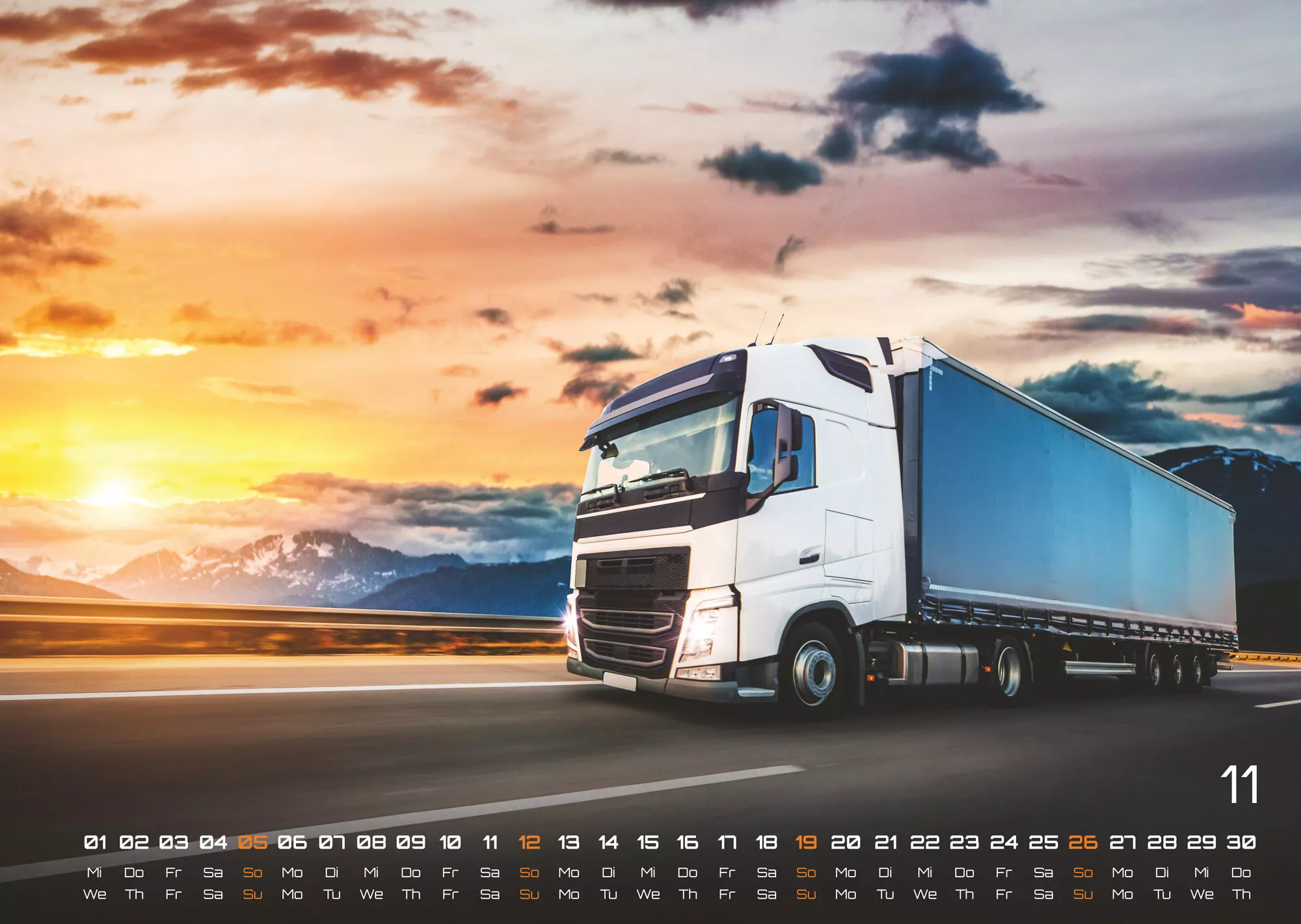 Trucks - Könige der Straße - LKW - 2023 - Kalender
