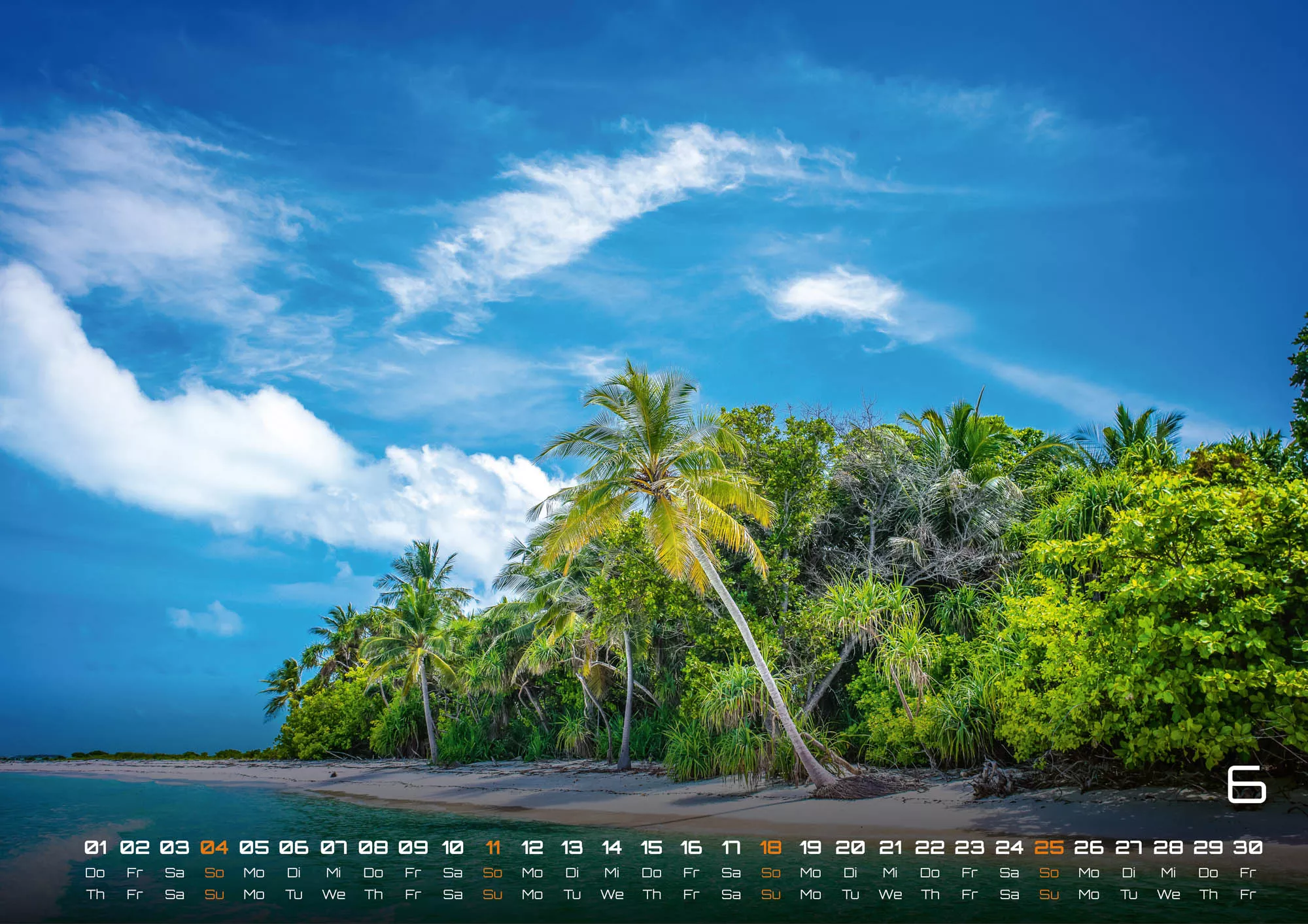 Inseln & Strände - Plätze zum Entspannen - 2023 - Kalender