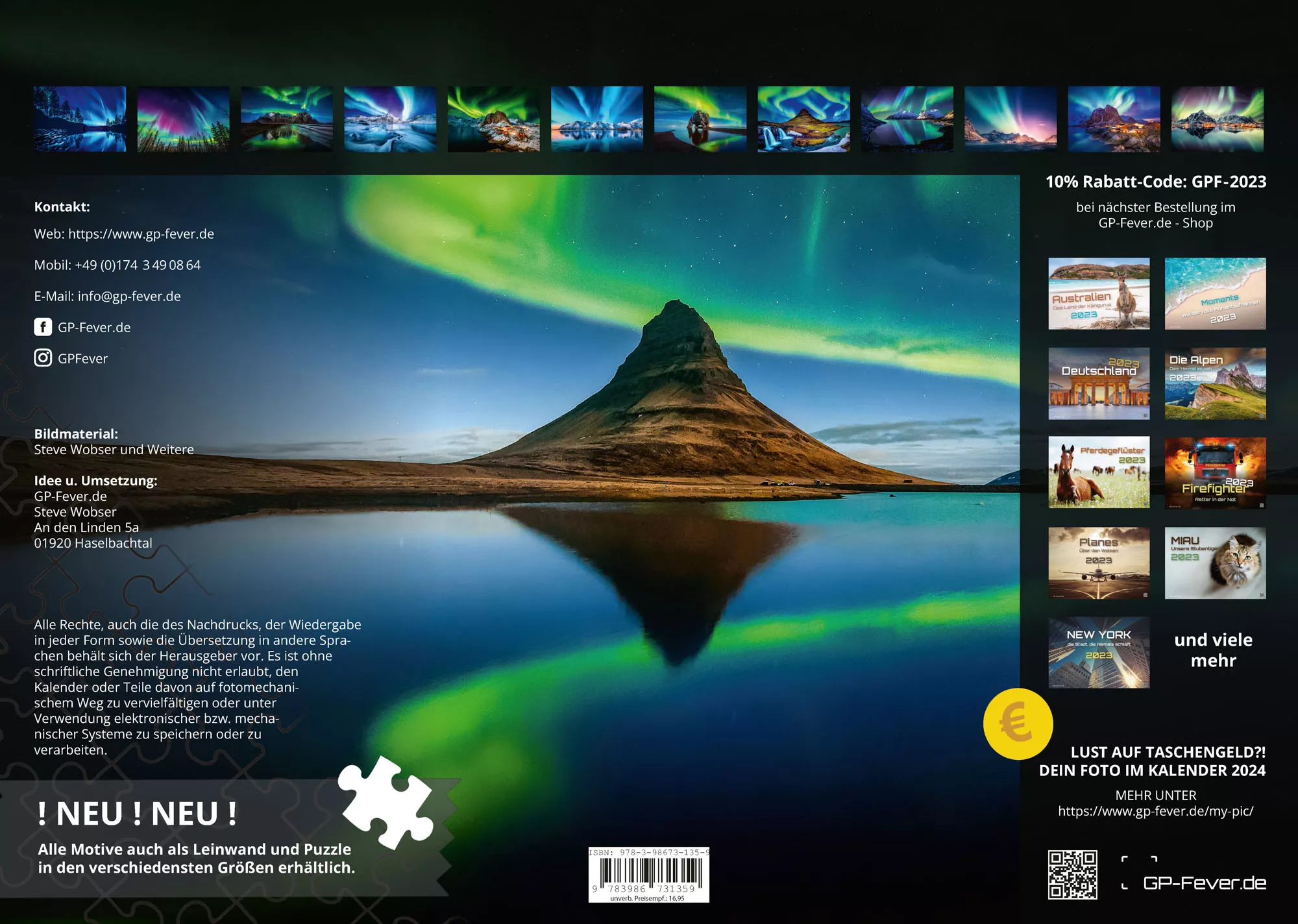 Polarlichter - grandiose Naturschauspiele - 2023 - Kalender
