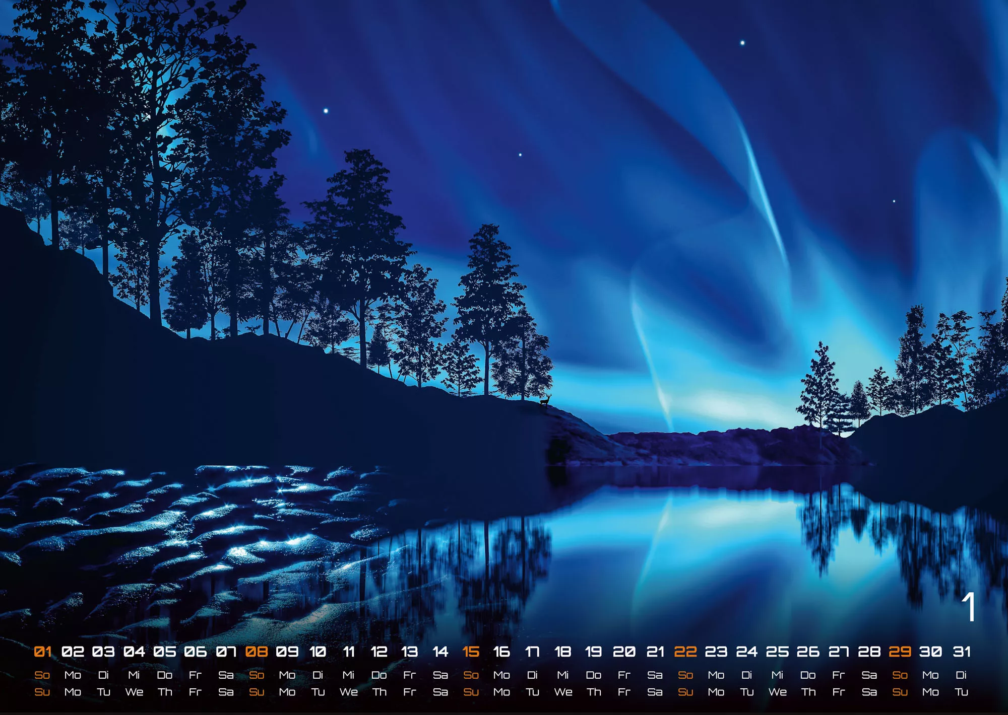 Polarlichter - grandiose Naturschauspiele - 2023 - Kalender