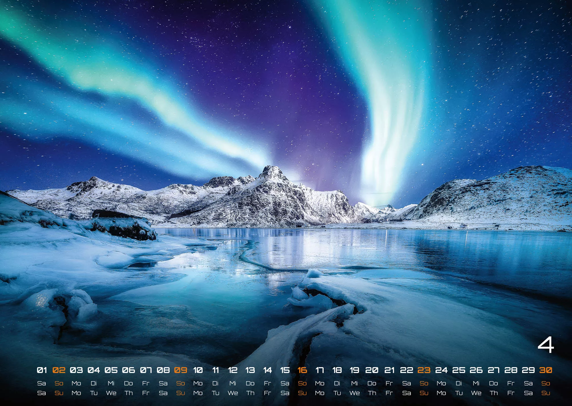 Polarlichter - grandiose Naturschauspiele - 2023 - Kalender