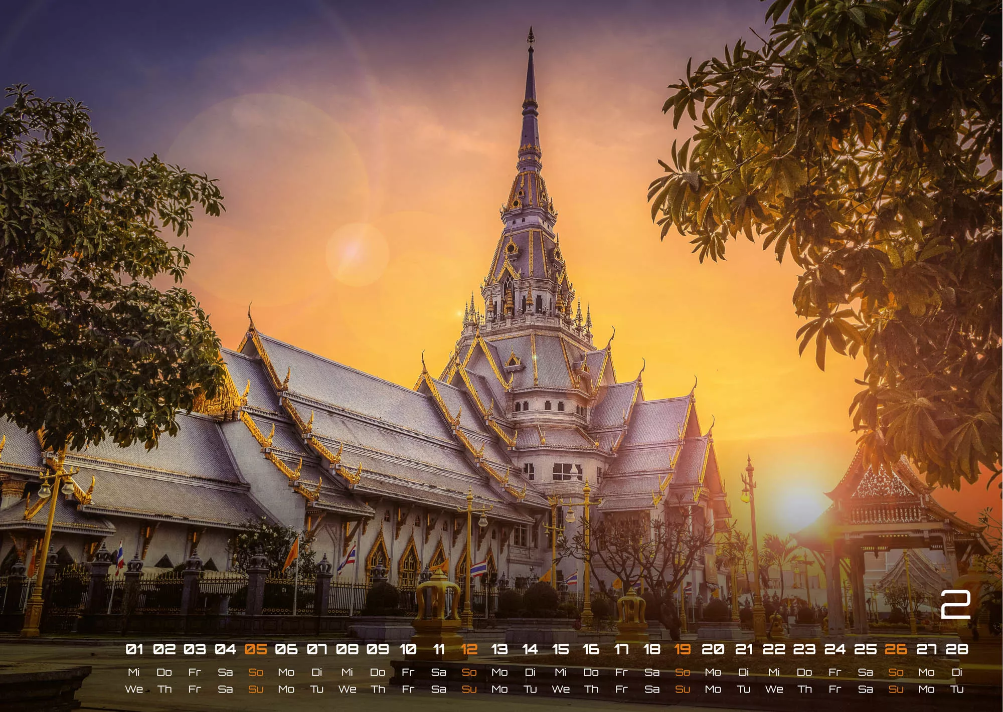 Thailand - Land of Smiles - 2023 - Kalender