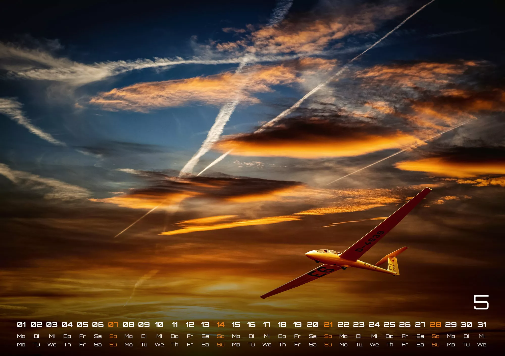 Planes - Über den Wolken - Flugzeuge - 2023 - Kalender