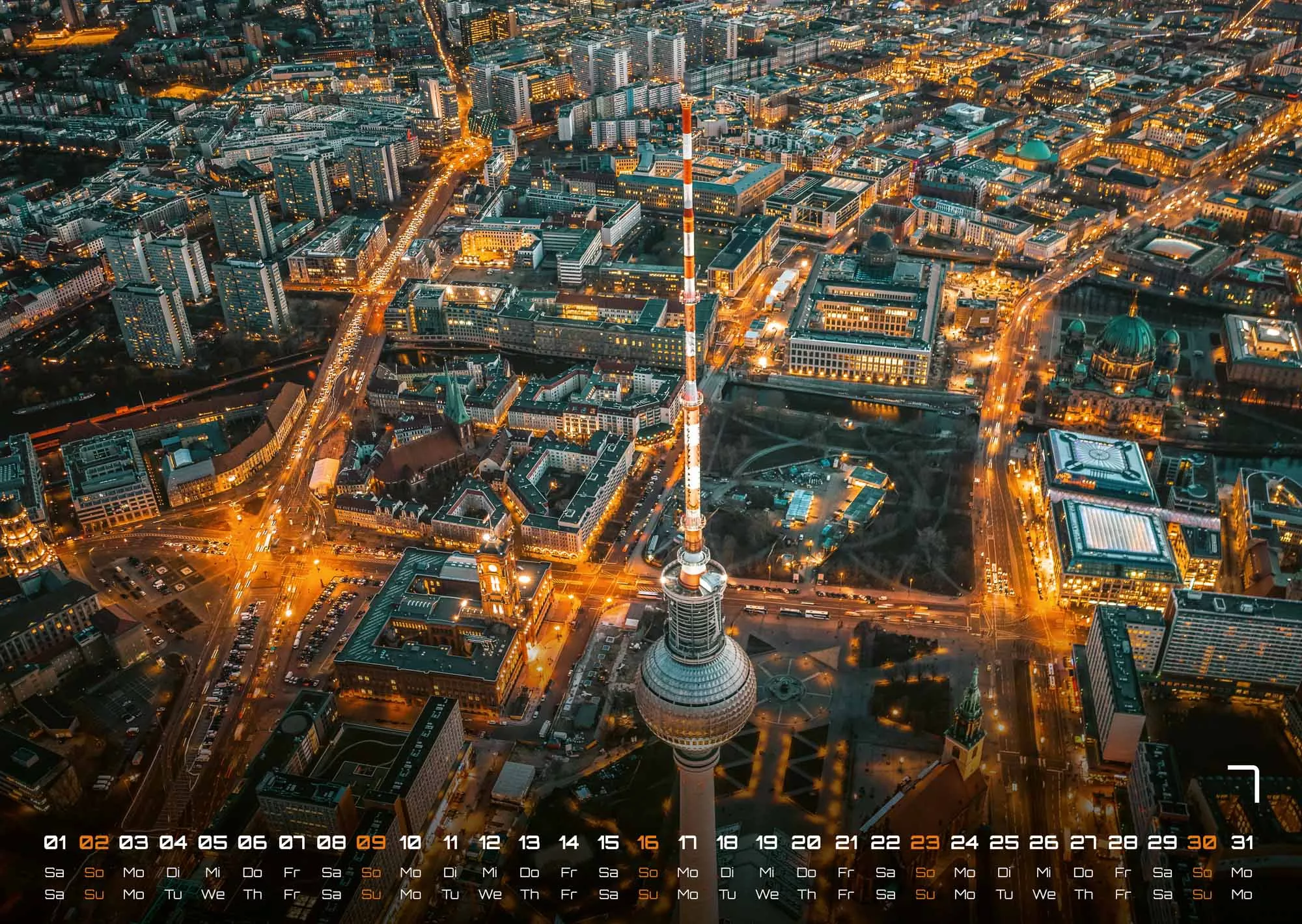 Luftaufnahmen - faszinierende Aufnahmen von oben - ABOVE - 2023 - Kalender