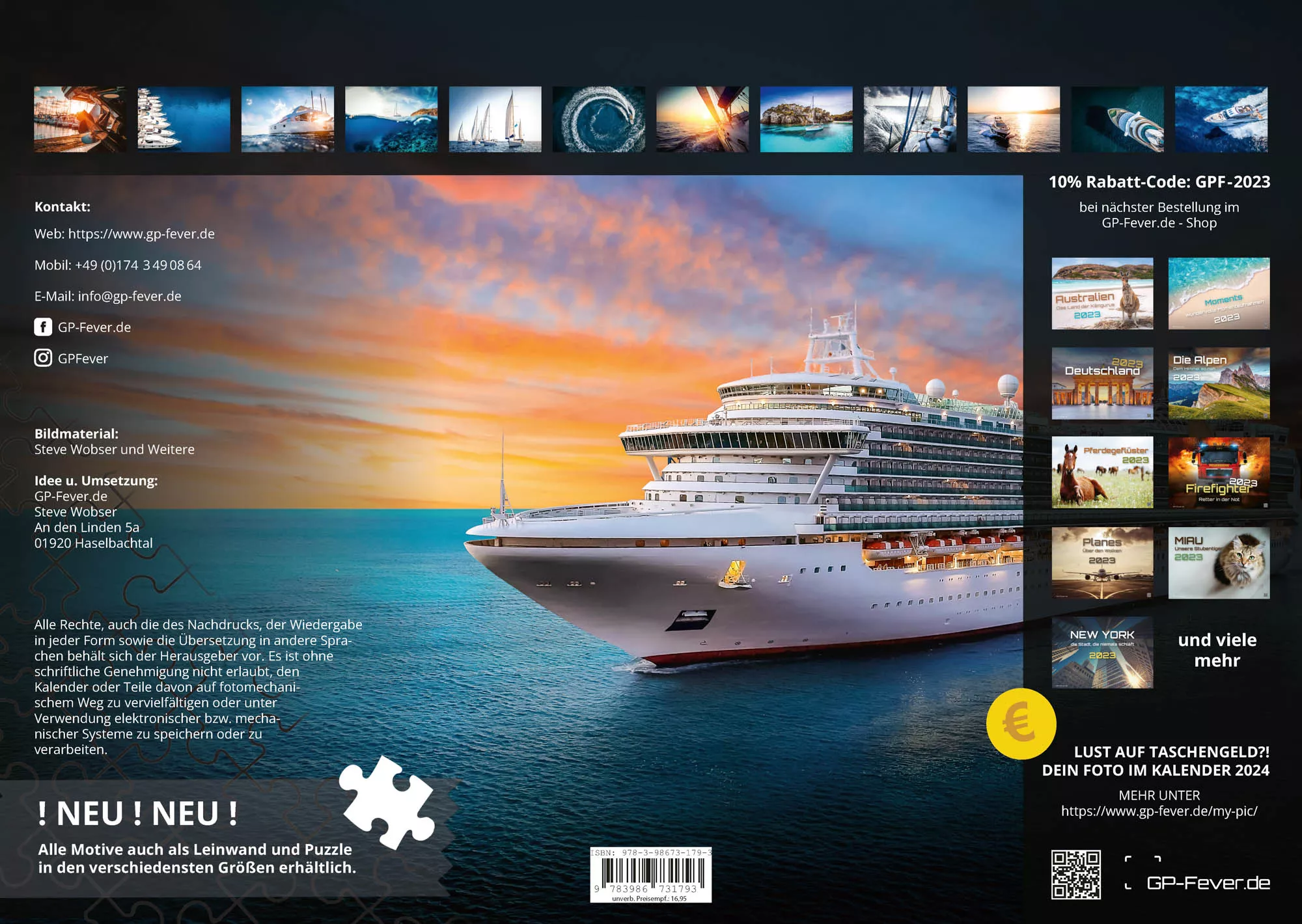 Meereskreuzer - my Boat, my Rules - Yachten - Schiffe - 2023 - Kalender