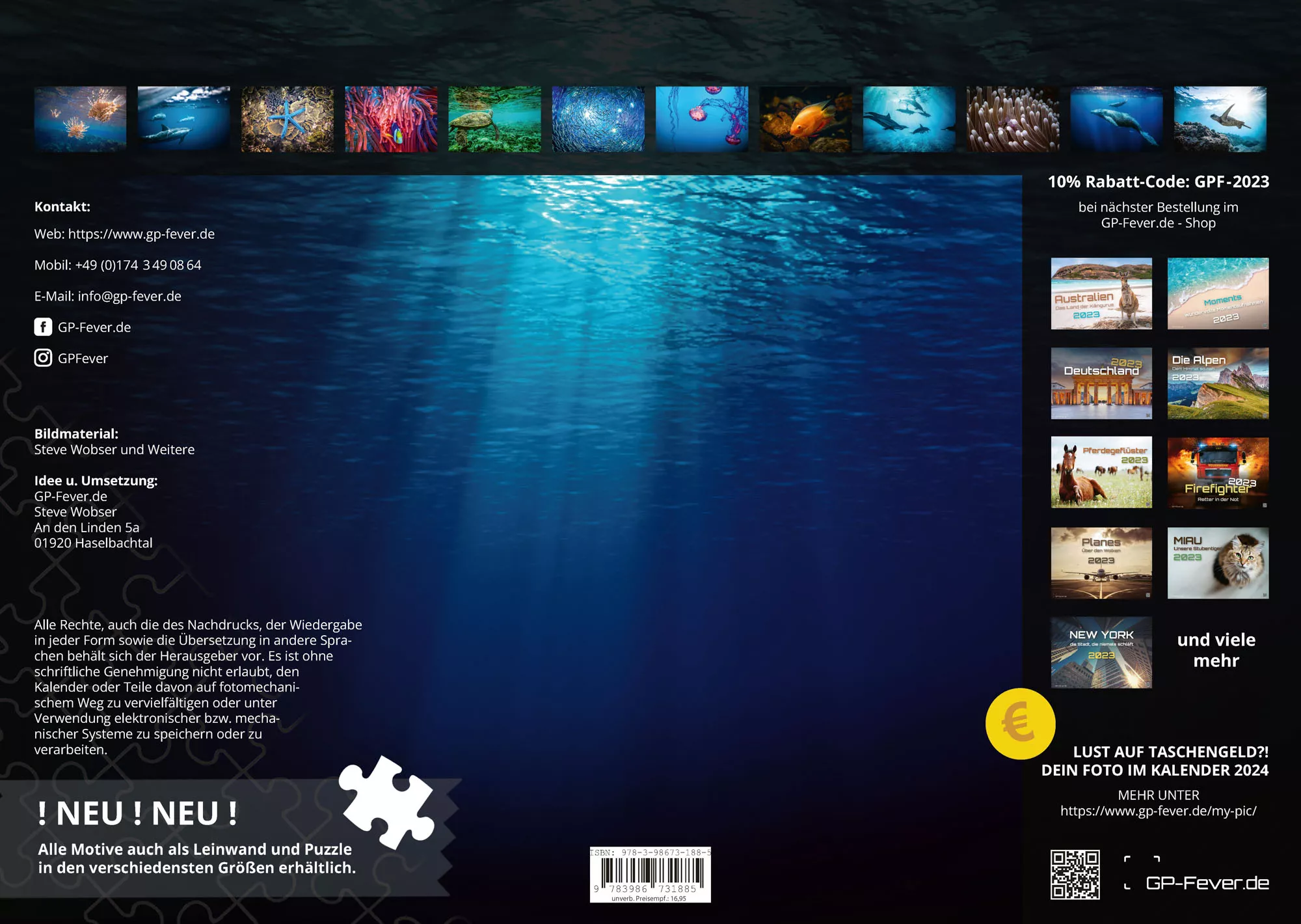 Sealife - verborgene Tiefen - 2023 - Kalender